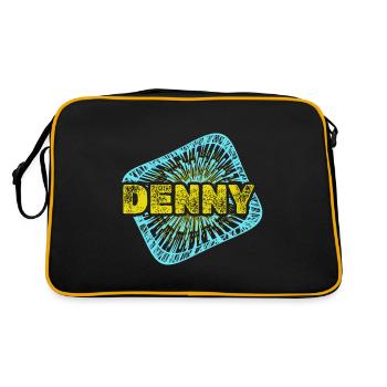 Leisure Denny - Retro Bag - black/gold - Back