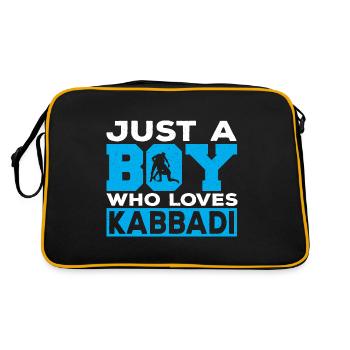 Gift for Kabaddi Lovers - Retro Bag - black/gold - Back