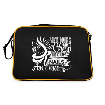 Nail Technician Nail Technician Nice Nails - Retro Bag - black/gold - Back