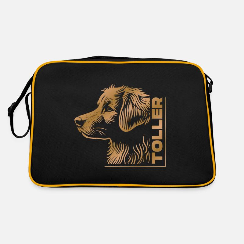 GRANDE tête de dessin GOLD Sac Retro