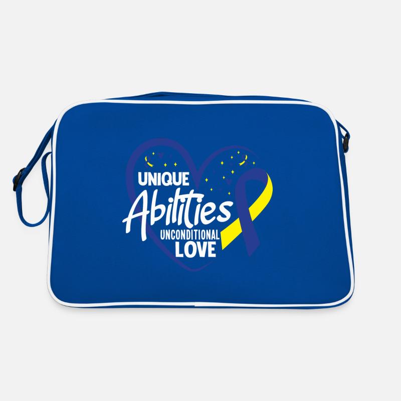 Love Doesn't Count Chromosomes Down Syndrome Retro Bag