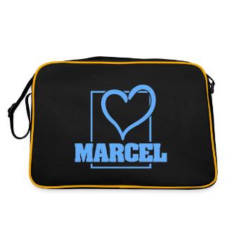 Marcel en tant que Bachelor - Sac Retro - noir/or - Dos