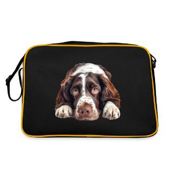 English Springer Spaniel - Retro Bag - black/gold - Back