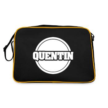 Cadeau pour Quentin - Sac Retro - noir/or - Dos