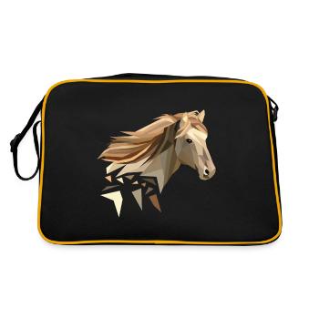 Cheval géométriquement faible - Sac Retro - noir/or - Dos