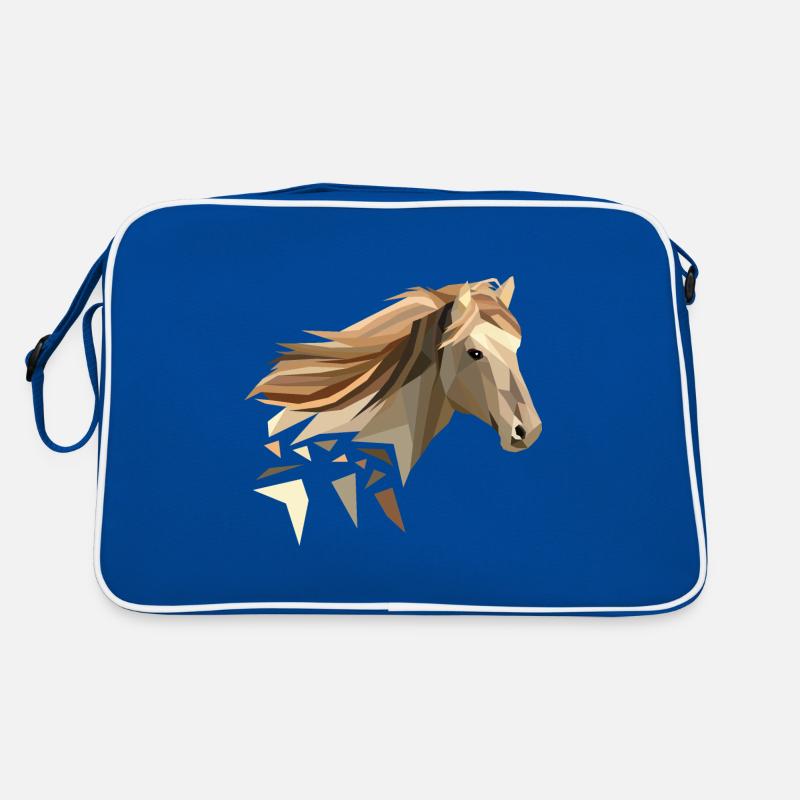 Horse geometrically low poly Retro Bag