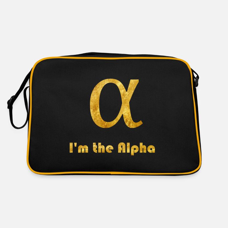 Alpha - Retro Tasche - Schwarz/Gold