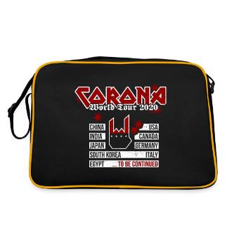 Corona World Tour 2020 - Metal Version - Retro Bag - black/gold - Back