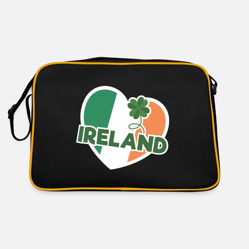 I Love Ireland Flag Graphique Sac Retro