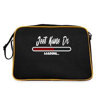 Loading please wait Jeet Kune Do - Retro Tasche - Schwarz/Gold - Hinten