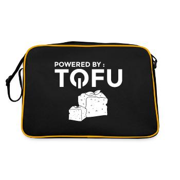 Tofu Soy Soy bean Vegan Vegan - Retro Bag - black/gold - Back