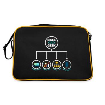 Data Analysis Data Geek Engineering Business - Retro Bag - black/gold - Back