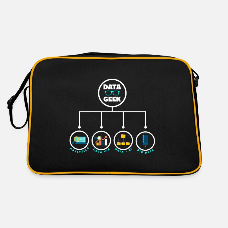Data Analysis Data Geek Engineering Business - Retro Bag - black/gold