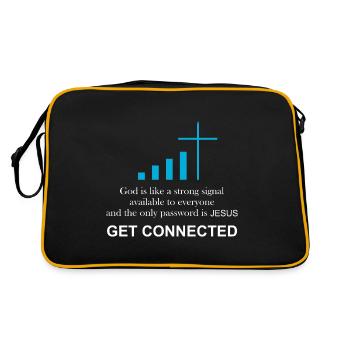 Prêtre catholique | Drôle de cadeau | - Sac Retro - noir/or - Dos
