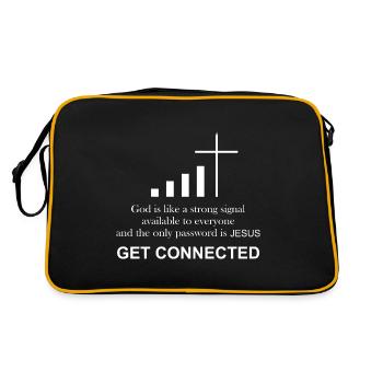 Prêtre catholique | Drôle de cadeau | - Sac Retro - noir/or - Dos