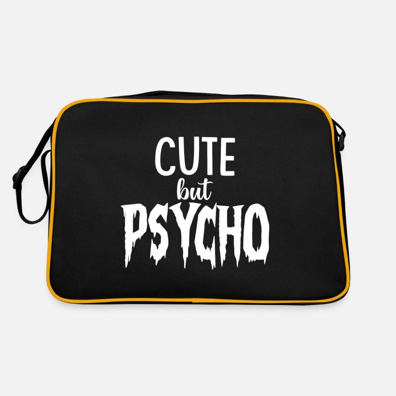 CUTE but PSYCHO - Psycho aber SÜSS Retro Tasche