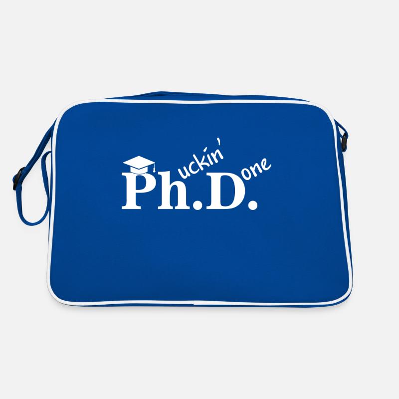Phd graduation ceremony student gift dissertation Retro Bag