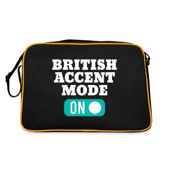 British accent mode for native English - Retro Bag - black/gold - Back