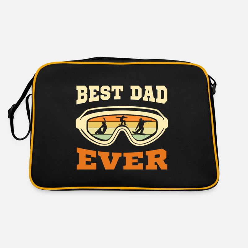 Snowboarder Papa – Best Dad Ever Retro Bag
