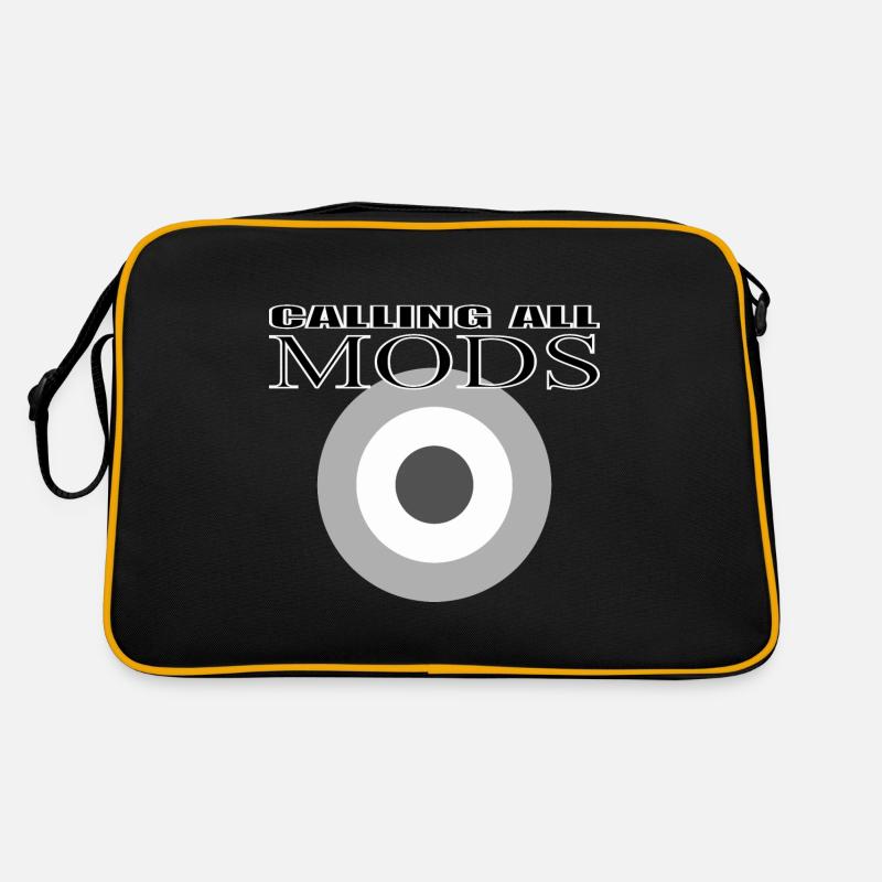 Mods Mod Subkultur - Retro Tasche - Schwarz/Gold