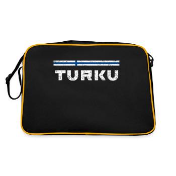 Turku Vintage - Sac Retro - noir/or - Dos