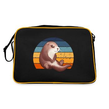 Douce Loutre Rétro - Sac Retro - noir/or - Dos