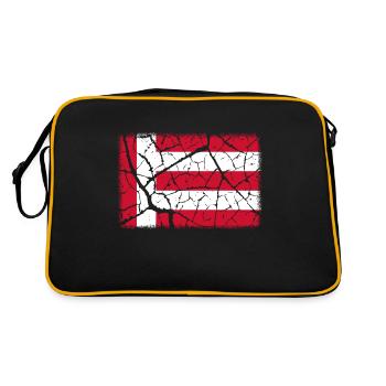 Eindhoven - Retro Tasche - Schwarz/Gold - Hinten