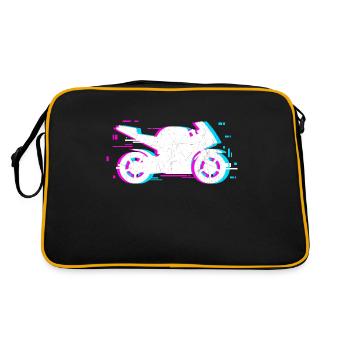 conception de moto pour un fan de moto - Sac Retro - noir/or - Dos