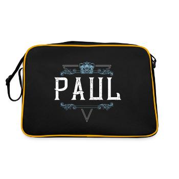 Paul - Retro Bag - black/gold - Back
