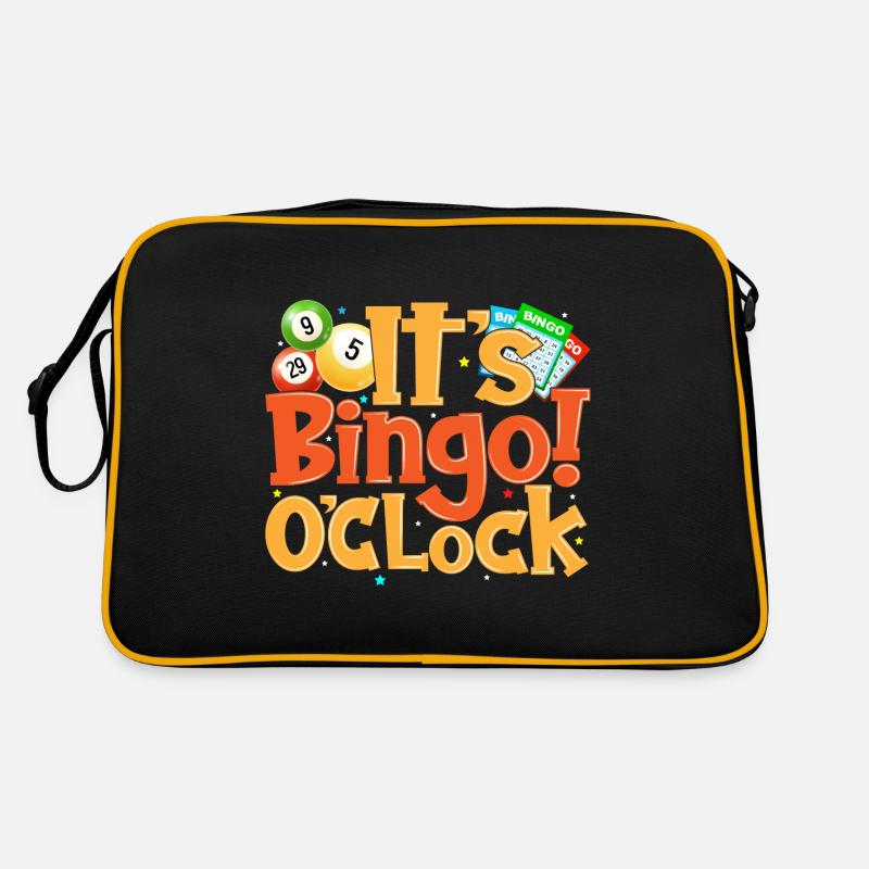 It's Bingo O Clock Bingo Caller Funny Bingo Player Retro Tasche