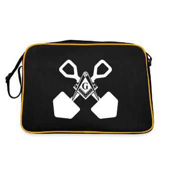 Maurer - Retro Tasche - Schwarz/Gold - Hinten