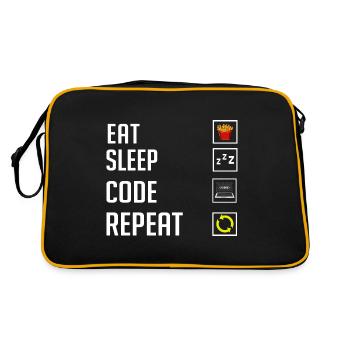 Programmer Programming Computer Developer Pc - Retro Bag - black/gold - Back