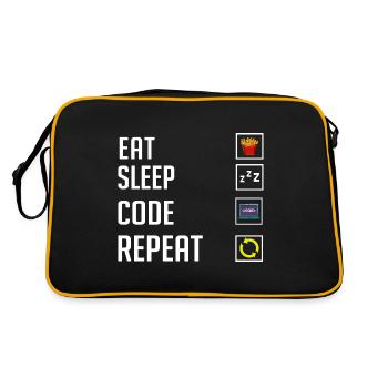 Programmer Programming Computer Developer Pc - Retro Bag - black/gold - Back