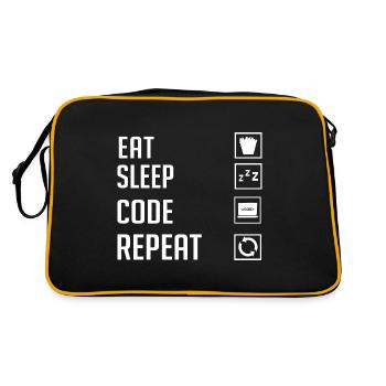 Programmer Programming Computer Developer Pc - Retro Bag - black/gold - Back