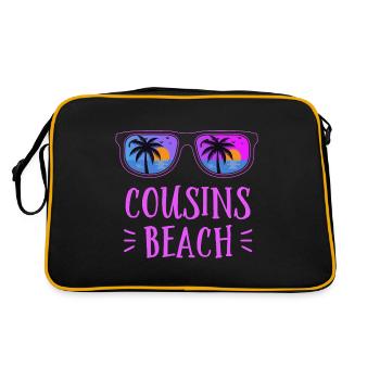 Plage de Cousins - Sac Retro - noir/or - Dos