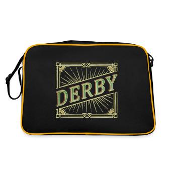 Derby Angleterre UK City Font Vintage Rétro - Sac Retro - noir/or - Dos