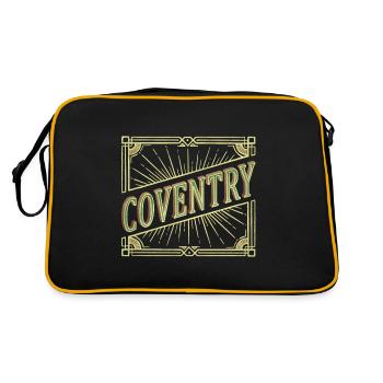 Coventry Angleterre UK City Font Vintage Rétro - Sac Retro - noir/or - Dos
