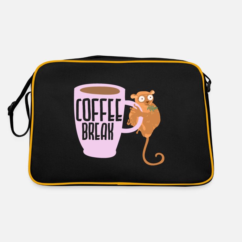 Coffee Break Tarsier Whisperer Caffeine Drinker Retro Bag