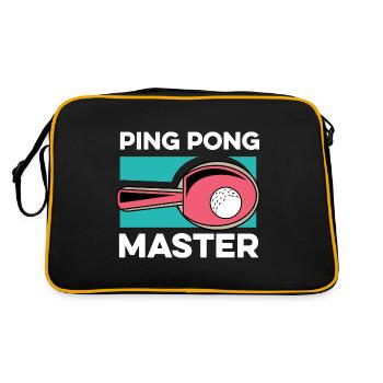 Ping -Pong -Master Paddler Gift - Retro Bag - black/gold - Back