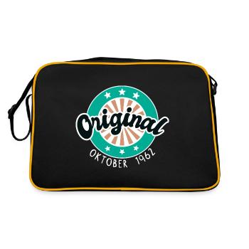 Octobre 1962 - Cadeau du 60e anniversaire. Allemand. - Sac Retro - noir/or - Dos