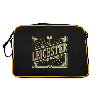 Leicester Angleterre Royaume-Uni City Police Vintage Rétro - Sac Retro - noir/or - Dos
