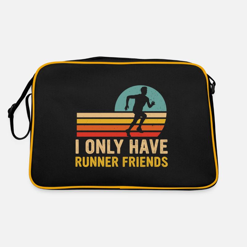 Jogging Saying for Running - Runners Retro Bag