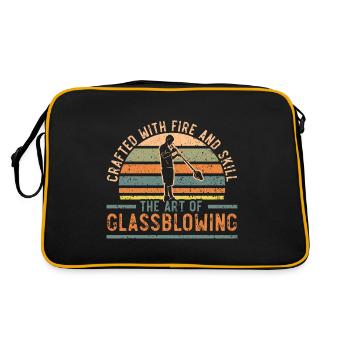 Avec le feu et l’habileté l’art du soufflage du verre e - Sac Retro - noir/or - Dos