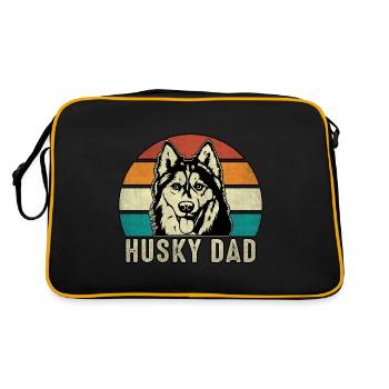 Papa Husky - Sac Retro - noir/or - Dos