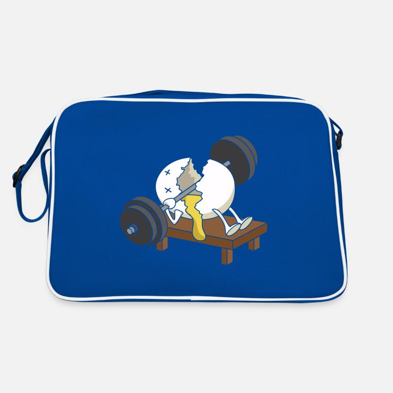 Zerquetschte Eier heben Workout Retro Tasche