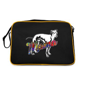 Whippet Whippet Mama - Retro Bag - black/gold - Back