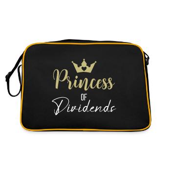 Princesse des dividendes Dividendes Reine Investisseur - Sac Retro - noir/or - Dos