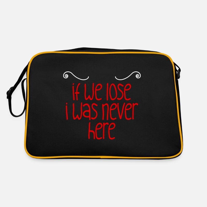 If we lose I was never here 2 Retro Bag