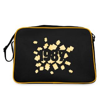 Année : 1987 - Sac Retro - noir/or - Dos
