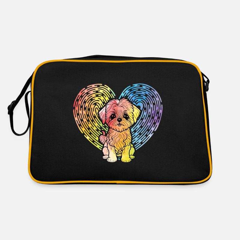 Havanese dog Retro Bag
